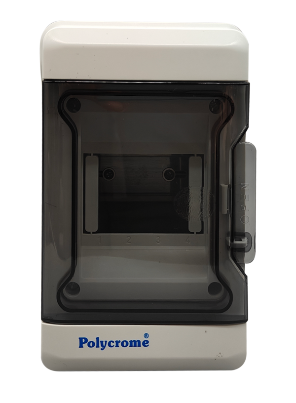 Polycrome IP66 Weatherproof MCB Enclosure - 4 way surface