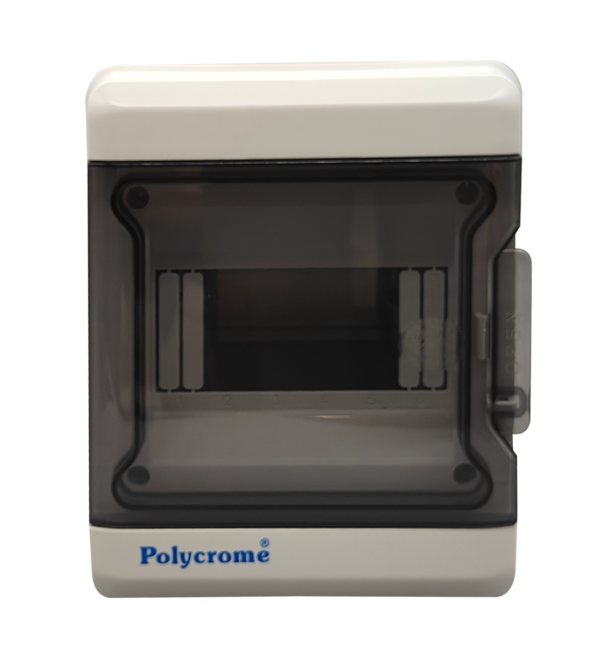 Polycrome IP66 Weatherproof MCB Enclosure - 6 way surface