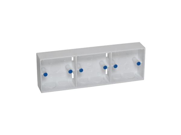 Polycrome Switch / Sockets Mounting Box - 3 way (265x94x38)