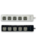Polycrome Switched Extension Lead - 13A 5 Way White 1.5m