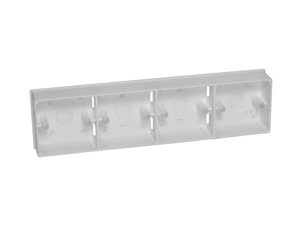 Polycrome Switch / Sockets Mounting Box - 4 way (350x92x36)
