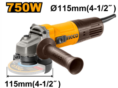 INGCO ANGLE GRINDER 750W 115MM