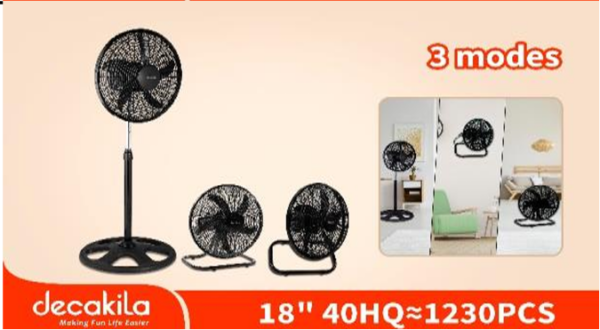 Decakila 3-In-1 stand fan (KEFC008B)