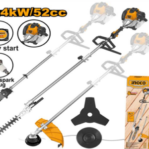 INGCO 4-IN-1 GASOLINE HEDGE TRIMMER MULTI TOOL 52CC