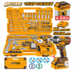 INGCO 152 PCS CORDLESS IMPACT WRENCH TOOLS SET
