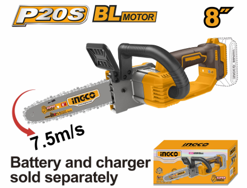 INGCO CORDLESS CHAIN SAW 20V 8’’