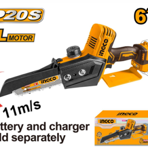 INGCO CORDLESS MINI CHAIN SAW 6''   20V