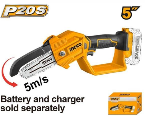 INGCO CORDLESS PRUNER SAW 20V 5''