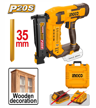 INGCO CORDLESS PIN NAILER 20V 35MM