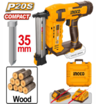 INGCO CORDLESS BRAD NAILER 20V 35MM