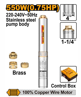 INGCO 4" DEEP WELL PUMP 0.75HP