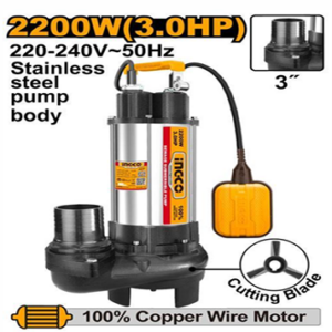 INGCO SEWAGE SUBMERSIBLE PUMP 3’’ 3.0HP