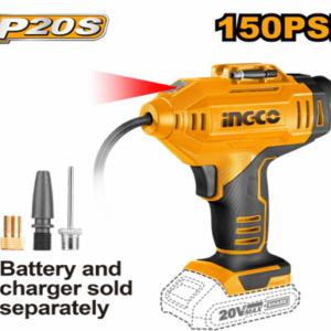 INGCO CORDLESS AUTO AIR COMPRESSOR 20V 150PSI/10.34BAR