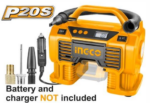 INGCO LITHIUM-ION AUTO AIR COMPRESSOR 20V