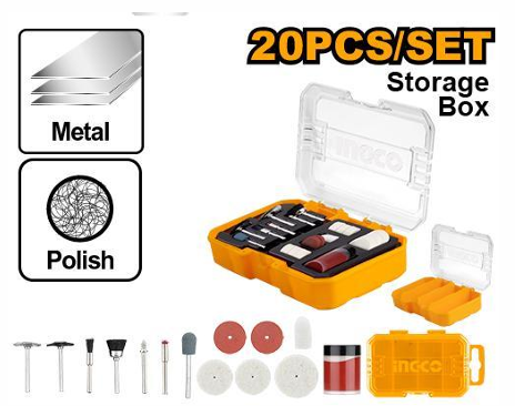 INGCO CLEANING AND POLISHING SET FOR MINI DRILL
