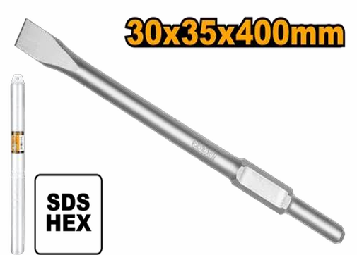 INGCO HEX CHISEL 30*35*400MM