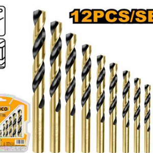INGCO 12 PCS HSS TWIST DRILL BITS SET