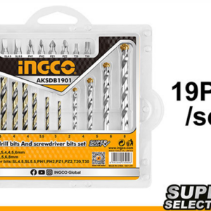 INGCO 19 PCS DRILL BITS & SCREWDRIVER BITS SET