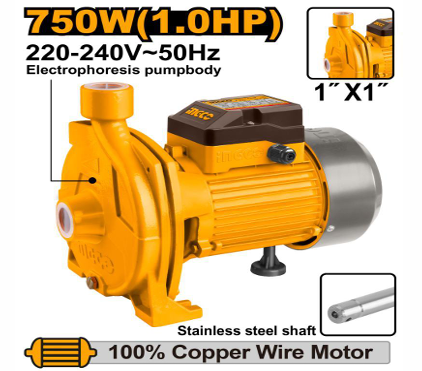 INGCO CENTRIFUGAL WATER PUMP 1.0HP