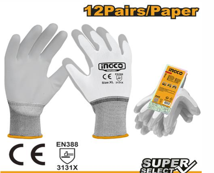 INGCO PU COATED GLOVES