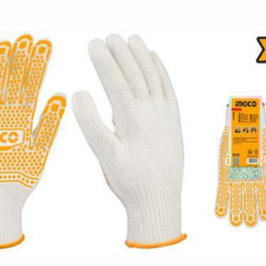 INGCO KNITTED&PVC DOTS GLOVES 10” XL