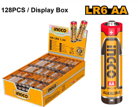 INGCO ALKALINE BATTERY   LR6 AA