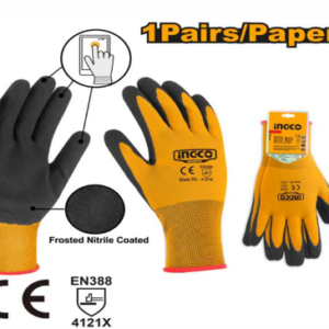 INGCO NITRILE FROSTED COATED GLOVES