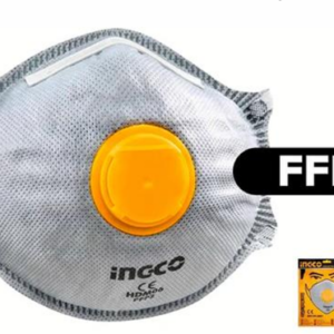 INGCO DUST MASK WITH VALVE FFP2 (ACTIVATED CARBON FIBER)