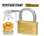 INGCO HEAVY DUTY BRASS PADLOCK 20MM