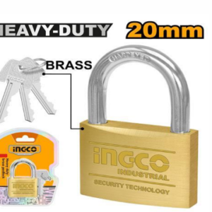 INGCO HEAVY DUTY BRASS PADLOCK 20MM
