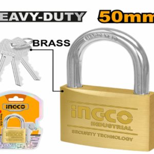 INGCO HEAVY DUTY BRASS PADLOCK 50MM