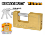 INGCO HEAVY DUTY BRASS BLOCK PADLOCK 70MM
