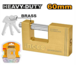 INGCO HEAVY DUTY BRASS BLOCK PADLOCK 60MM
