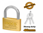 INGCO HEAVY DUTY BRASS PADLOCK 40MM