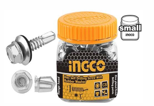 INGCO INGCO HEX SELF DRILLING SCREW WITH RUBBER WASHER