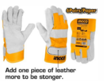 INGCO LEATHER GLOVES 10.5"