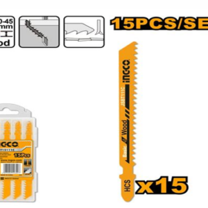 INGCO 15PCS JIG SAW BLADE FOR WOOD