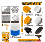 INGCO 11 PCS CLEANING BRUSH SET