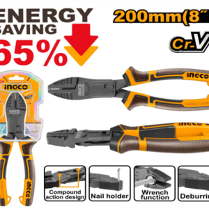 COMPOUND ACTION COMBINATION PLIERS  200MM  8”