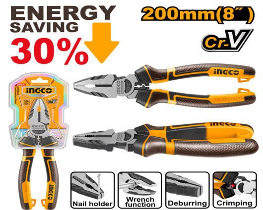 HIGH LEVERAGE COMBINATION PLIERS 8’’/200MM