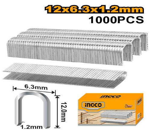 INGCO STAPLES 12*6.3*1.2MM