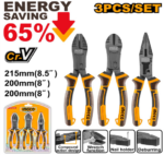 INGCO 3 PCS COMPOUND ACTION PLIERS SET